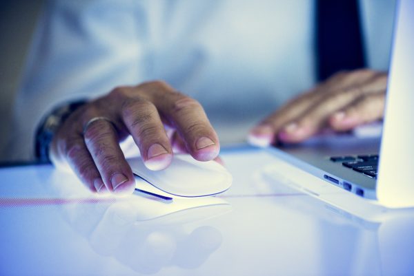 Business person working